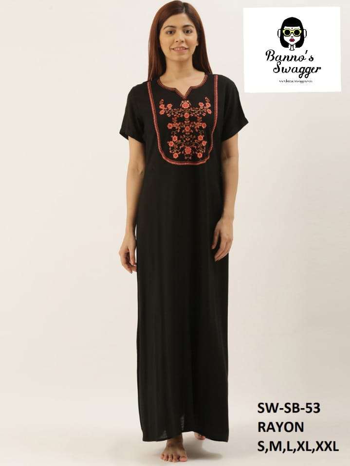 bannos swagger 53 fancy night gown collection online supplier surat