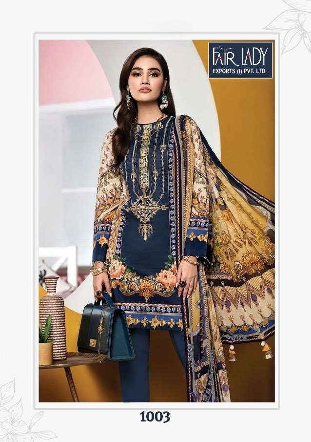 Fairlady Exports viva anaya 1003 cotton dupatta salwar suits collection singles