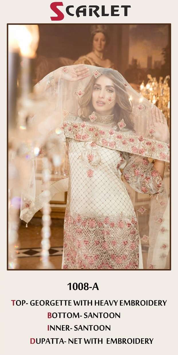 scarlet 1008 a designer pakistani salwar kameez surat