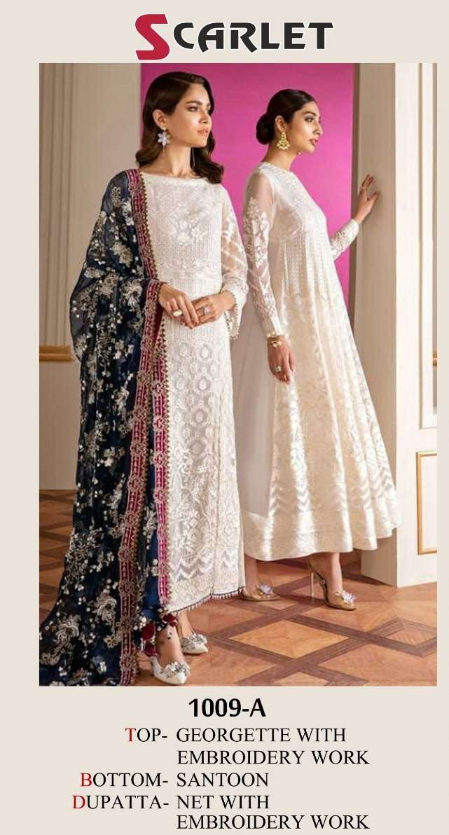 scarlet 1009 a pakistani salwar kameez single