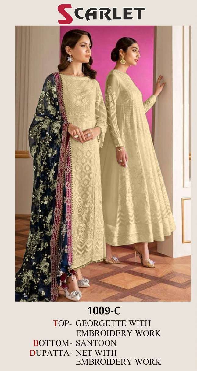 scarlet 1009 c pakistani dress material single