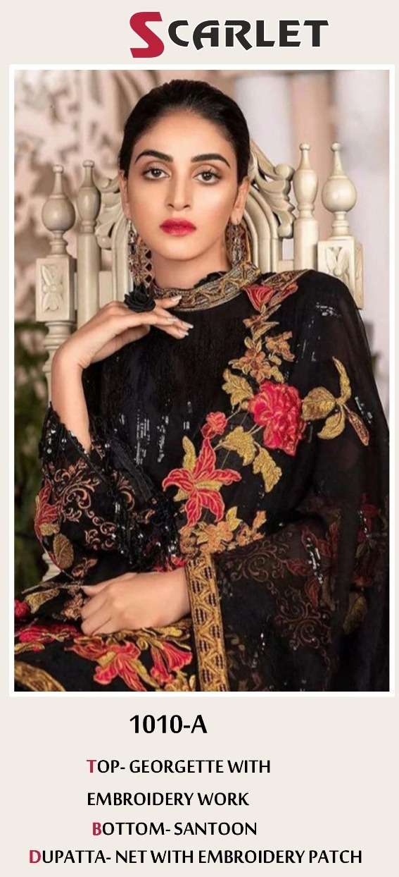 scarlet 1010 a pakistani salwar kameez surat