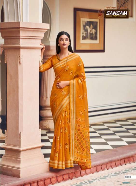 sangam prints resham dori 1001 traditional look designer saree online