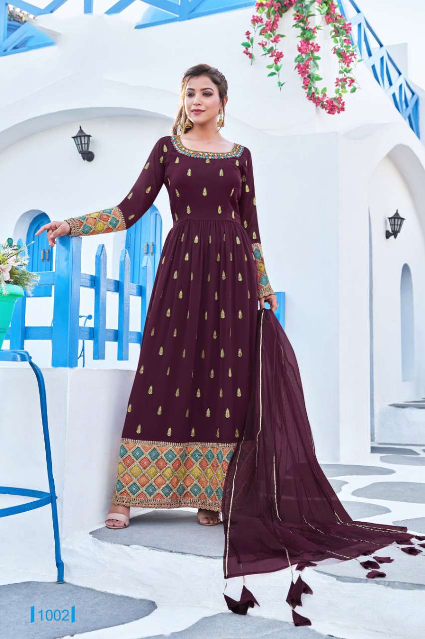 Wedding Wear Velvet Embroidered Fully Stitched Salwar Suit – Urban Fashion