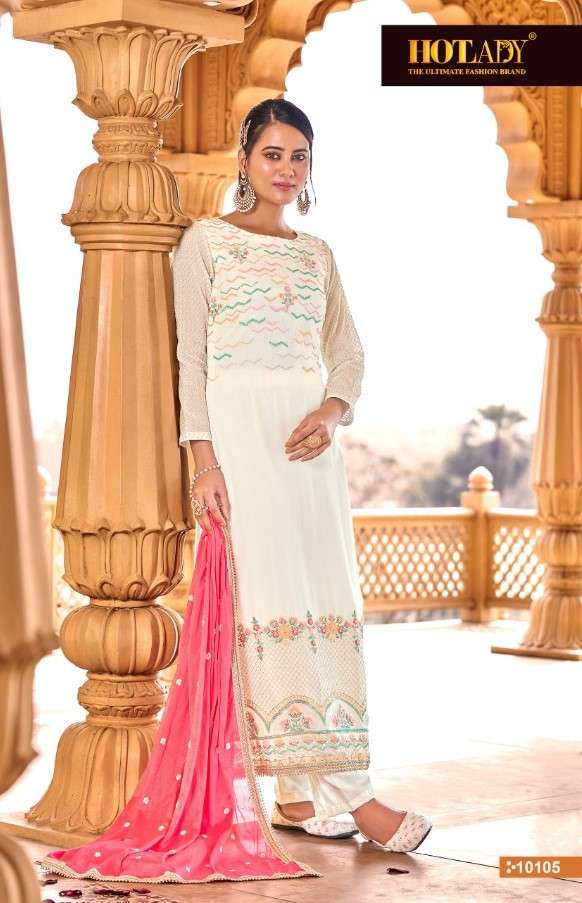 hotlady by alankaar design no 10105 viscose georgette fabric salwar kameez online seller surat 