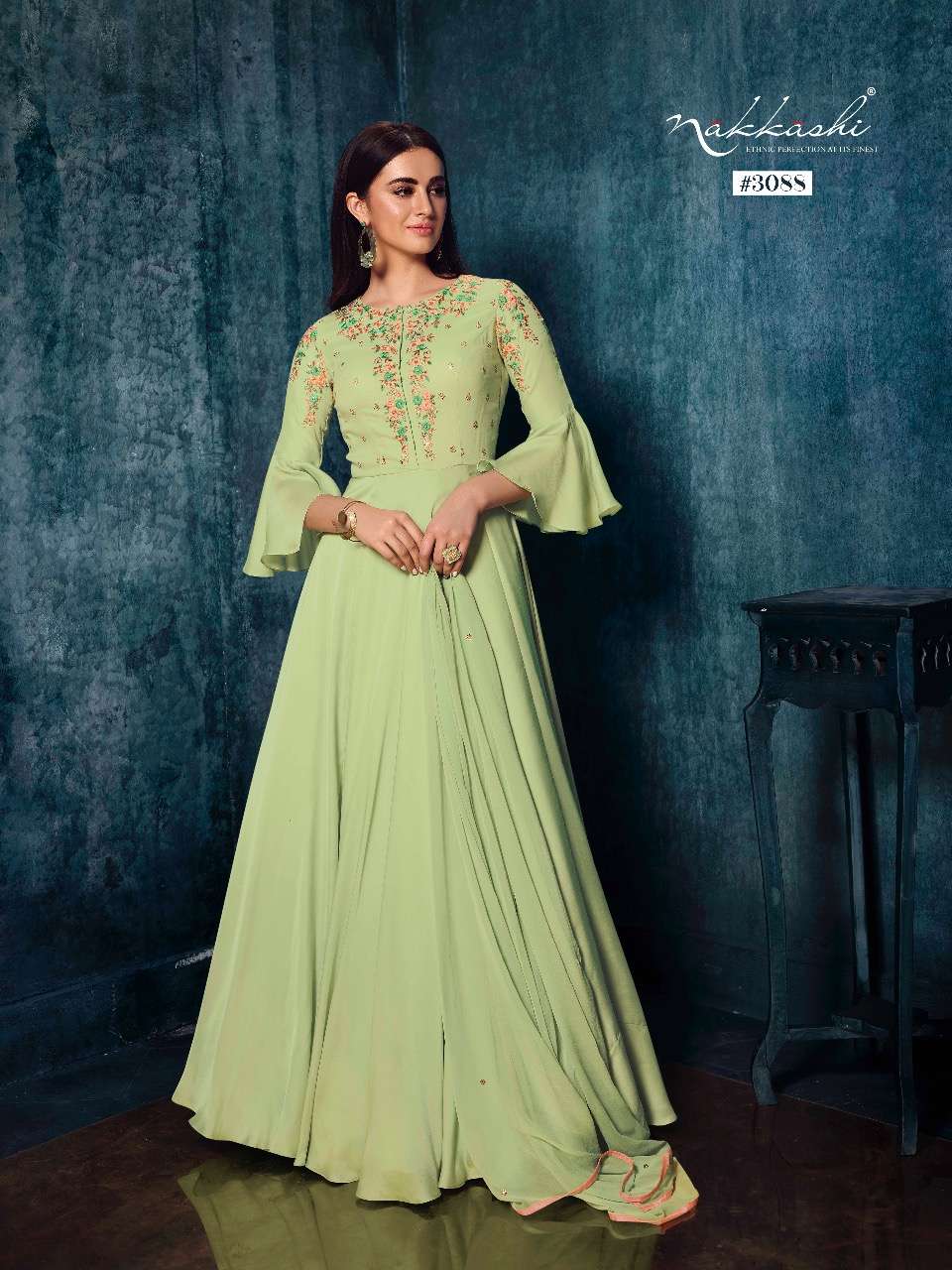nakkashi breeze 3088 latest designer party wear gown collection 2022 
