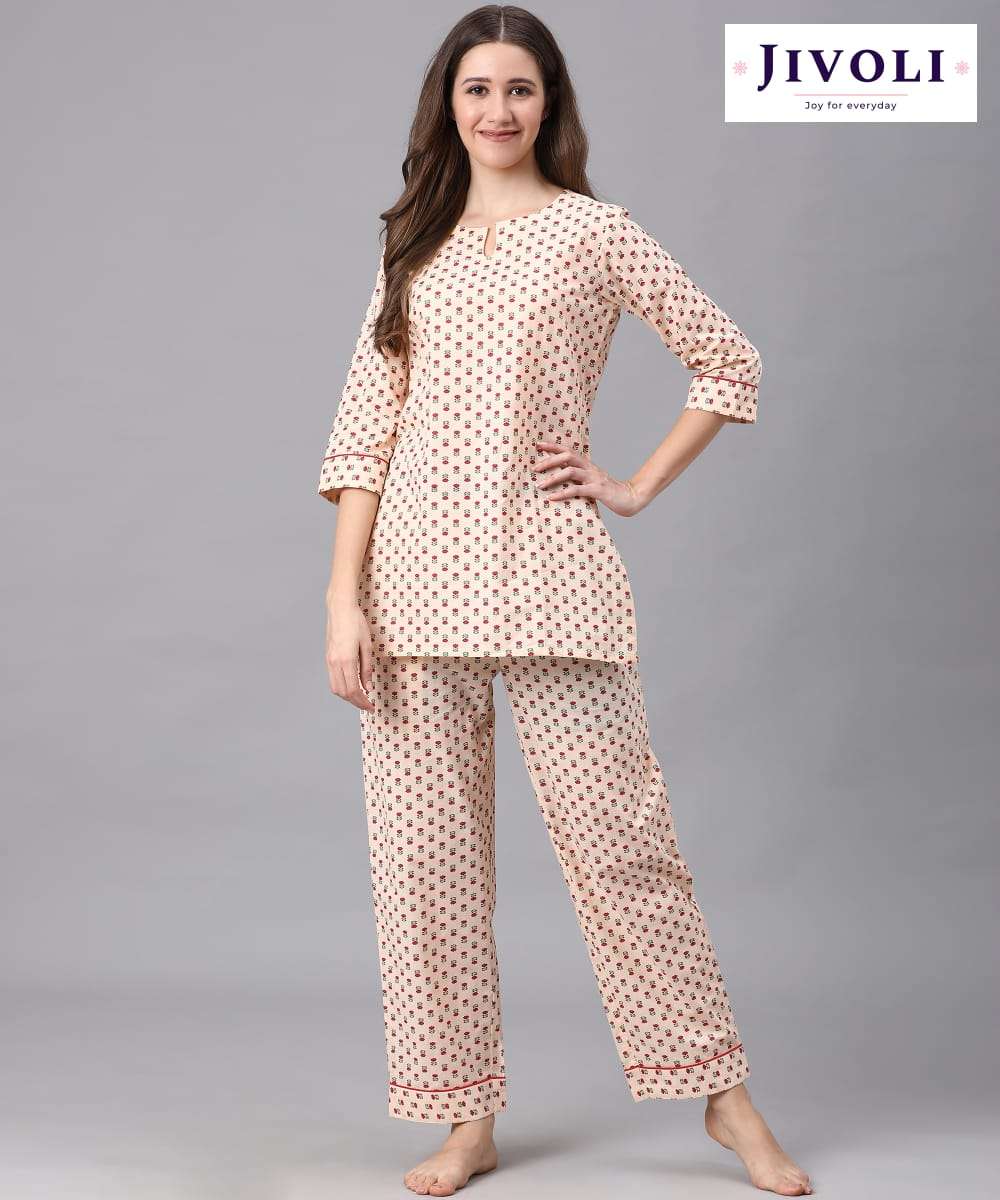 jivoli 103 designer cotton night wear online wholesaler  shopping surat 