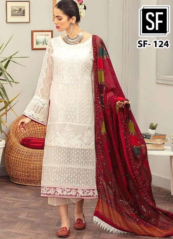 sf presents 124 fancy pakistani salwar kameez surat