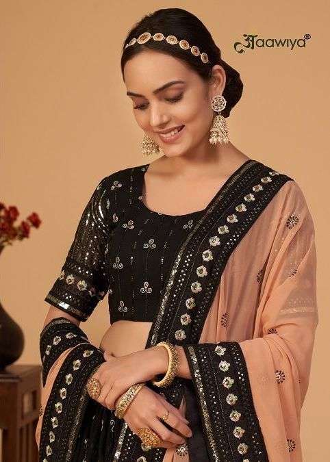 aawiya sanaya vol 1 3104 designer look stylish lehenga collection wholesale price