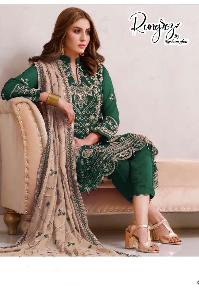 rungrez by reshamghar R-2 C fancy paksitani salwar kameez wholesale price 