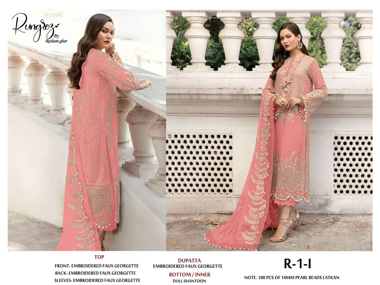rungrez by reshmghar i georgette fancy salwar kameez wholesale price 