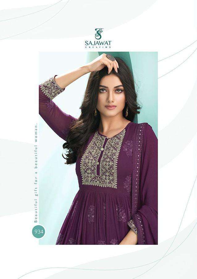 sajawat creation 934 real georgette embroidered salwar kameez wholesale price surat