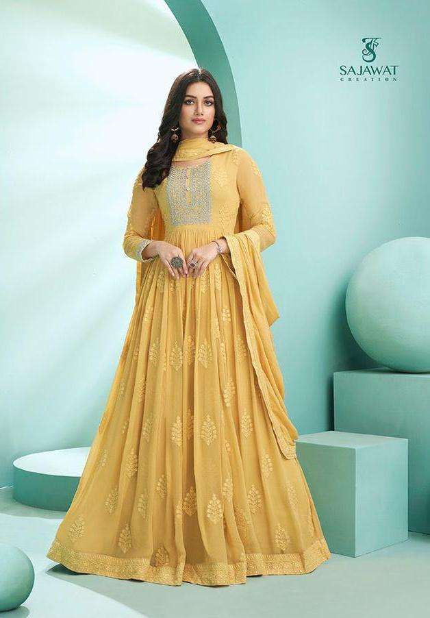 sajawat creation kalpi 933 designer look anarkali salwar kameez wholesale price surat