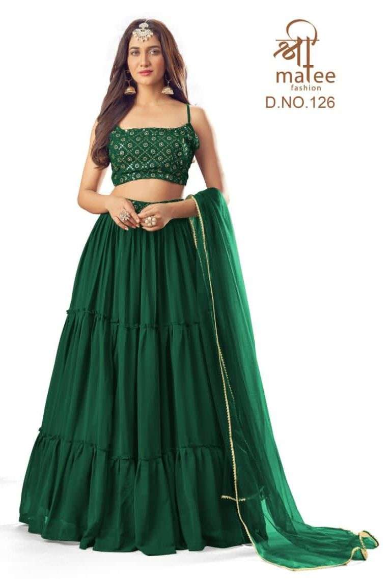 shreemate fashion 126 pure georgette girlish lehenga collection at pratham wholesale surat