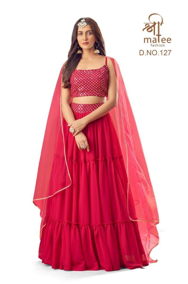 shreemate fashion rumi 127 stylish georgette lehenga collection wholesale price surat