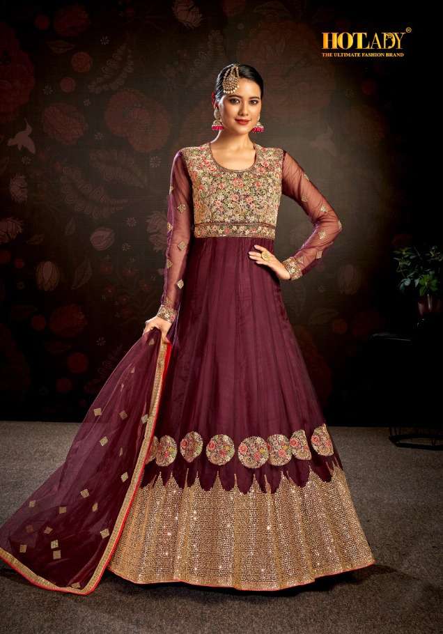 hotlady nasheen vol 3 7911 party wear anarkali salwar kameez wholesale price surat
