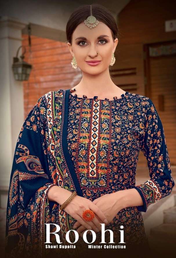 tulsi fashion by roohi 1001-1008 series designer pashmina winter special salwar suits online shopping surat 
