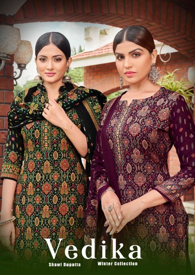 tulsi fashion vedika 2001-2008 series pashmina winter wear salwar kameez wholesale price