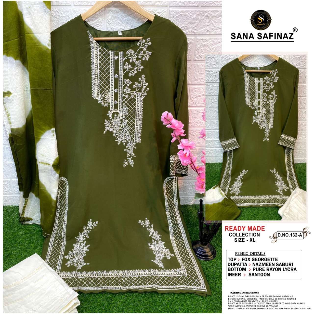  132 series by sana safinaz readymade designer salwar kameez wholesaler surat 