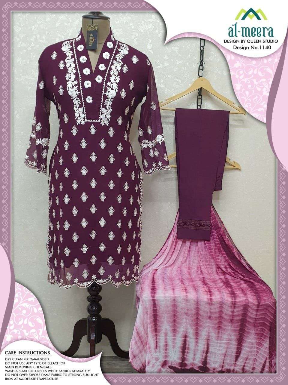 al-meera 1140 fancy designer georgette tunics collection wholesale supplier surat