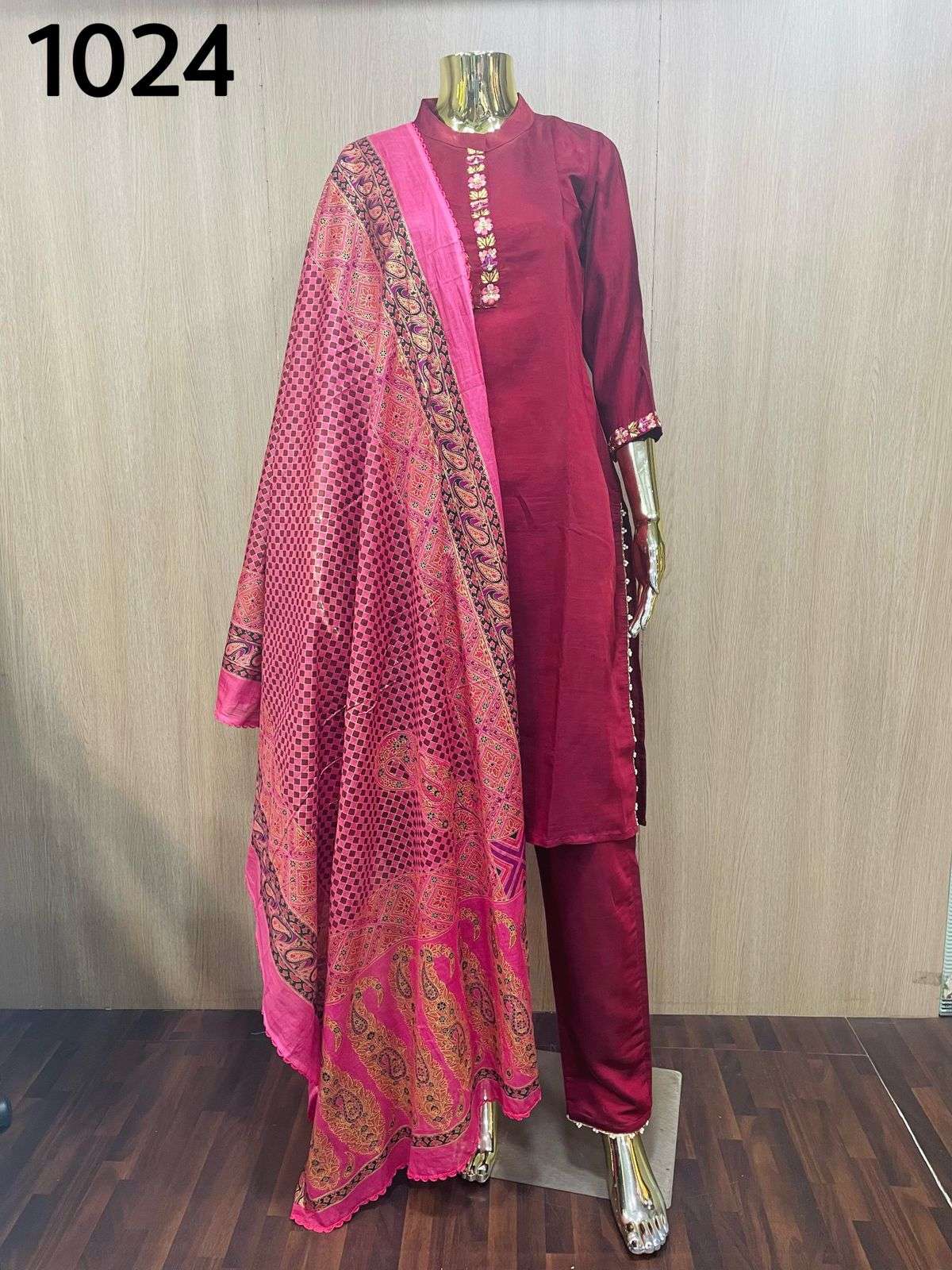 channel 9 1024 kurti pant with dupatta size set