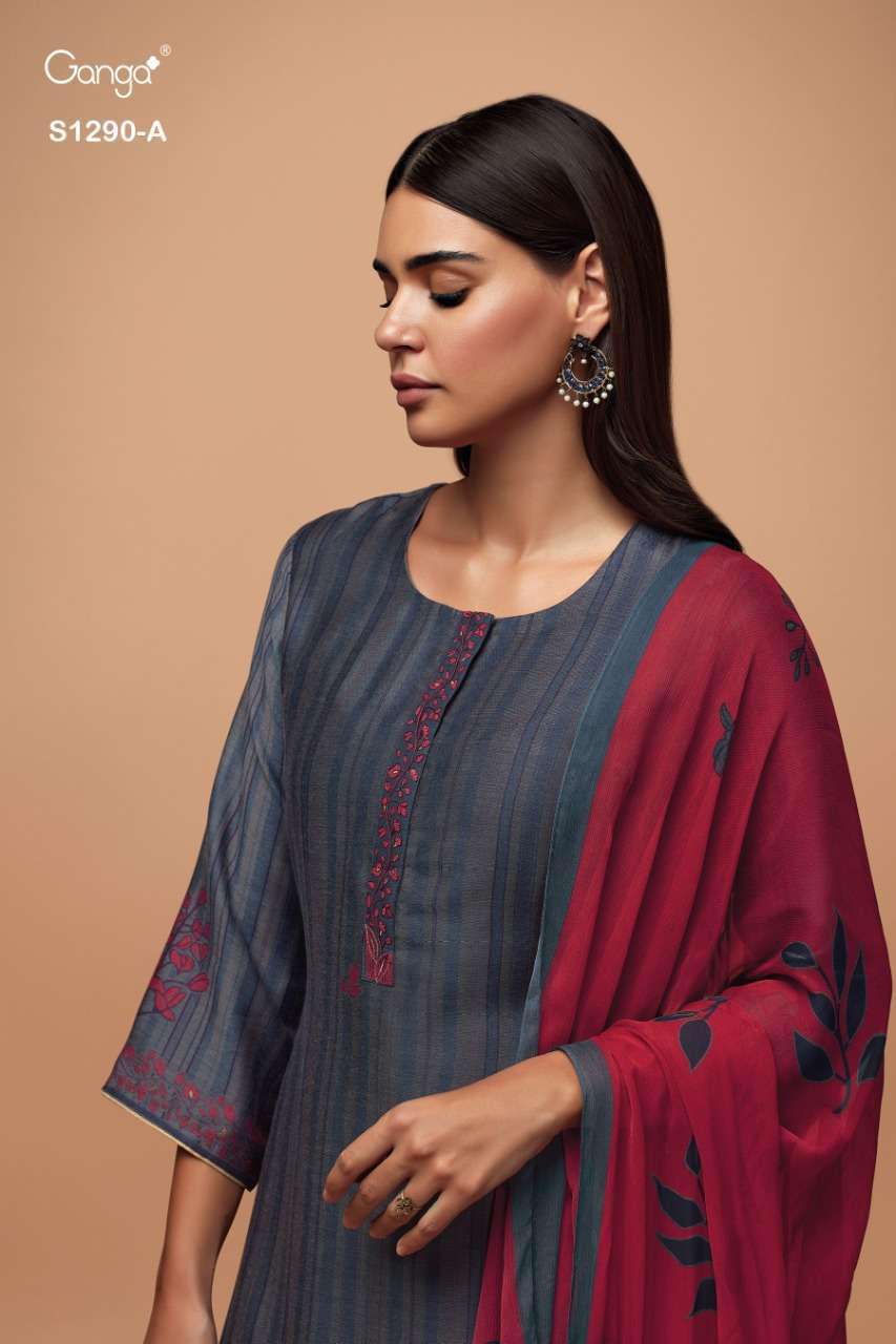 ganga suit ziba 7101-7109 series designer salwar suits wholesalers in surat  - Krishna Creation | Designer salwar suits, Fashion, Designer kurti patterns