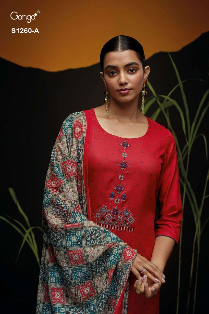ganga inna 1309 series unstitched designer salwar suits online market surat