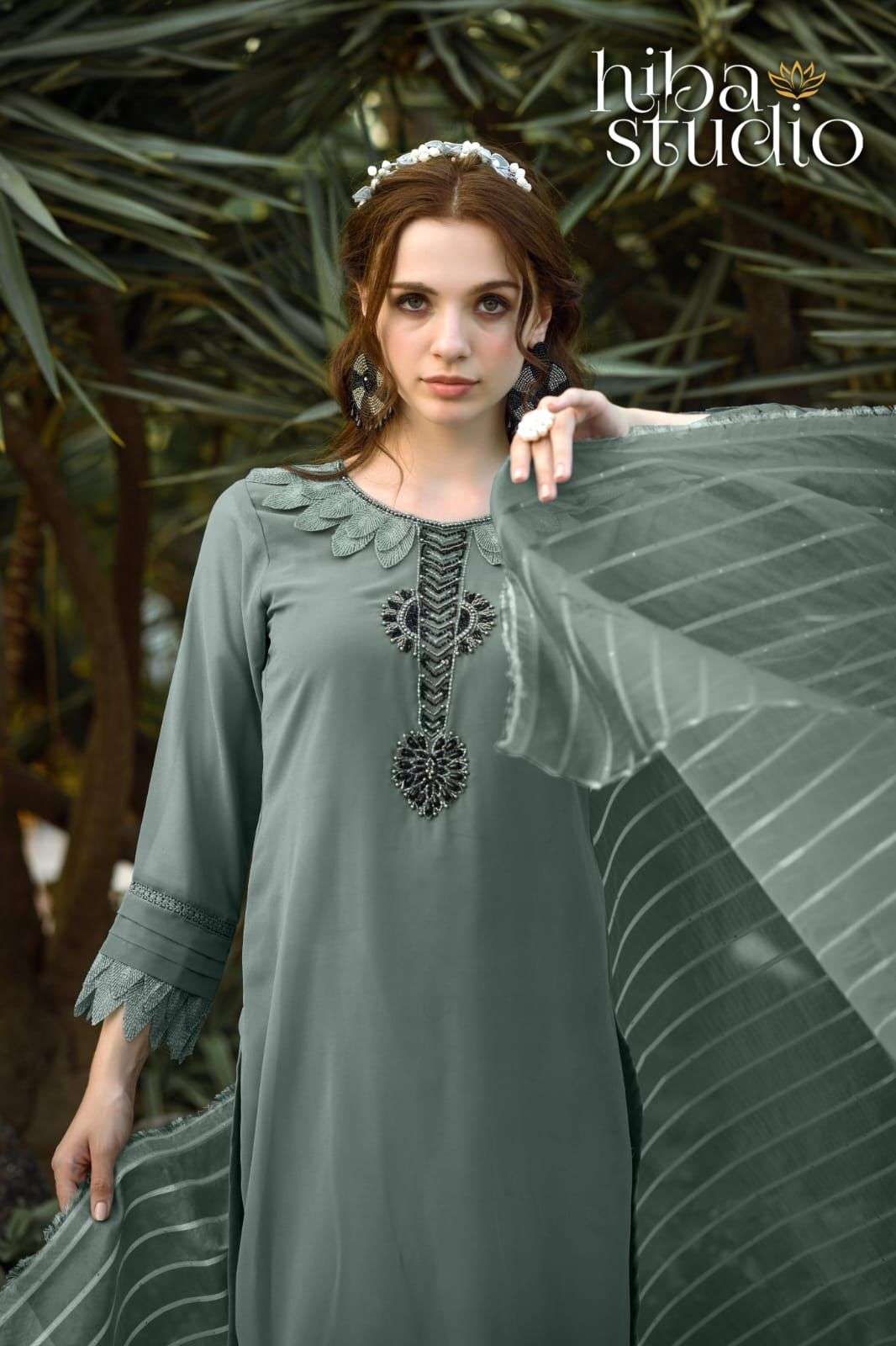 lpc 53 by hiba studio georgette designer embroidered readymade collection wholesale price 