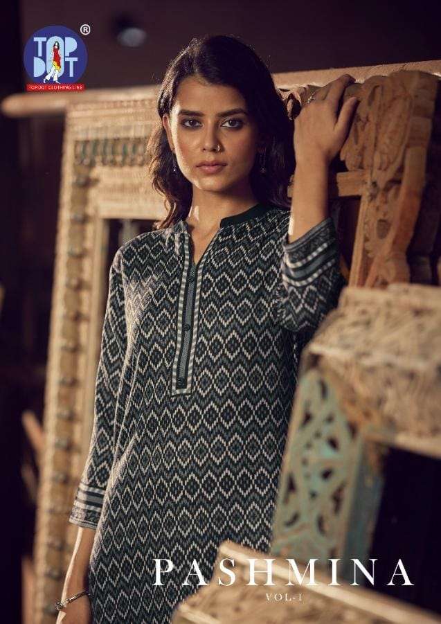 pashmina vol-1 by topdot designer pashmina printed kurtis wholesale price surat