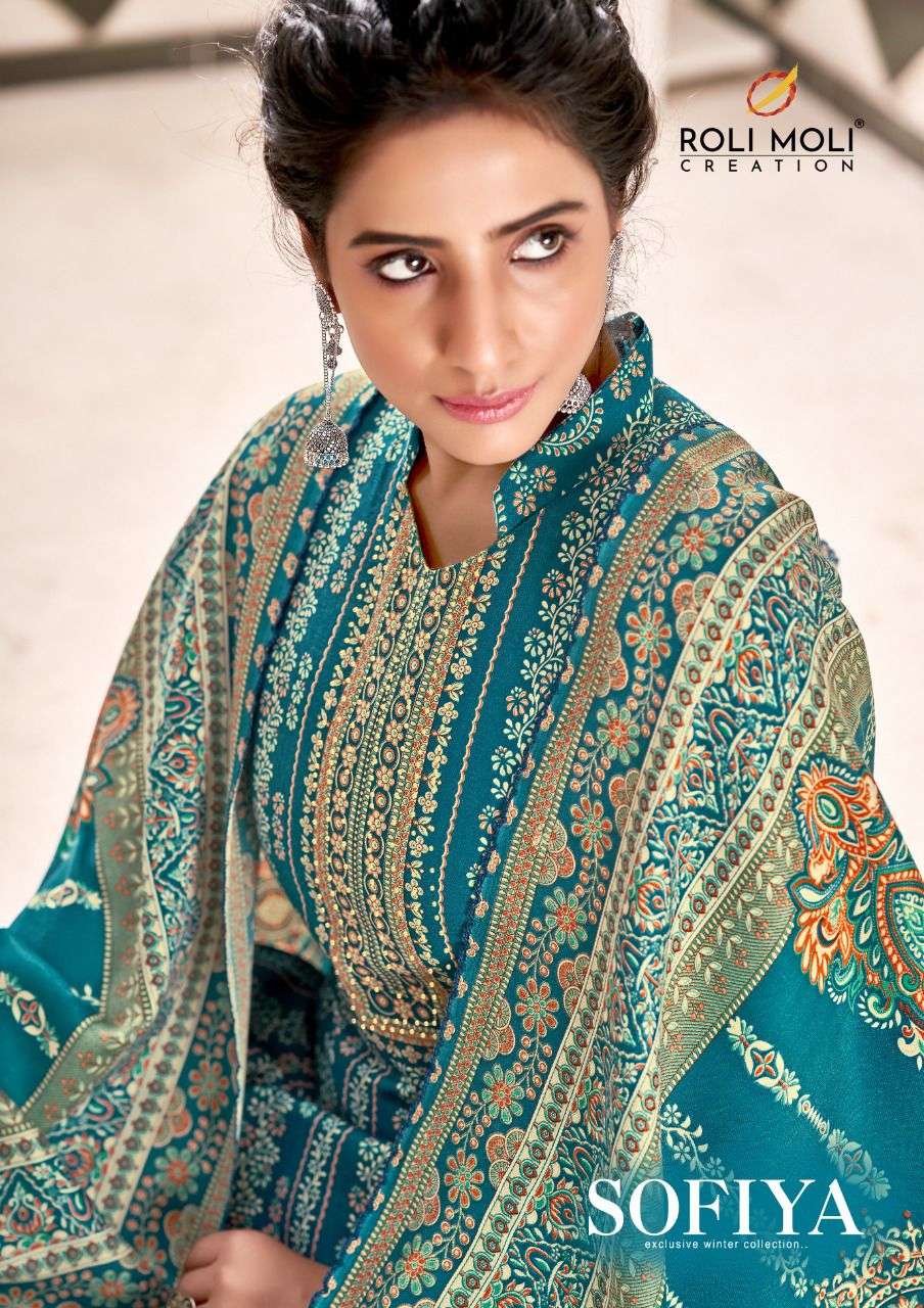 roli moli sofiya designer pashmina suits wholesale dealer at surat 