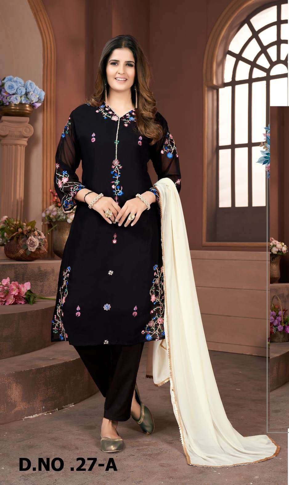 aarsh 27 stylish designer pakistani suits wholesale price surat