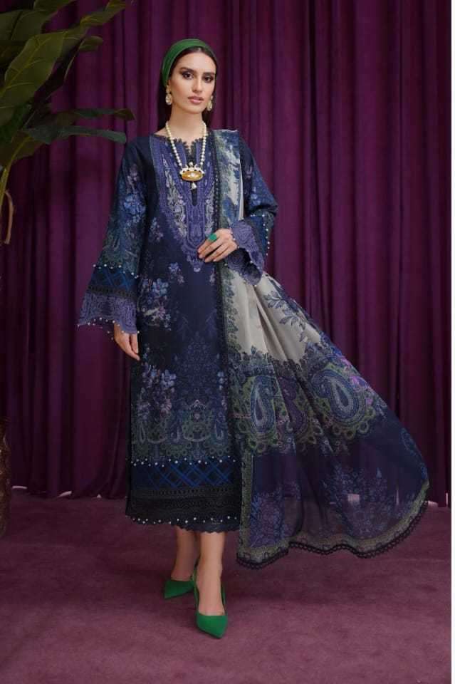 agha noor jainee vol-5 5001-5008 series luxury lawn collection wholesale salwar kameez surat 