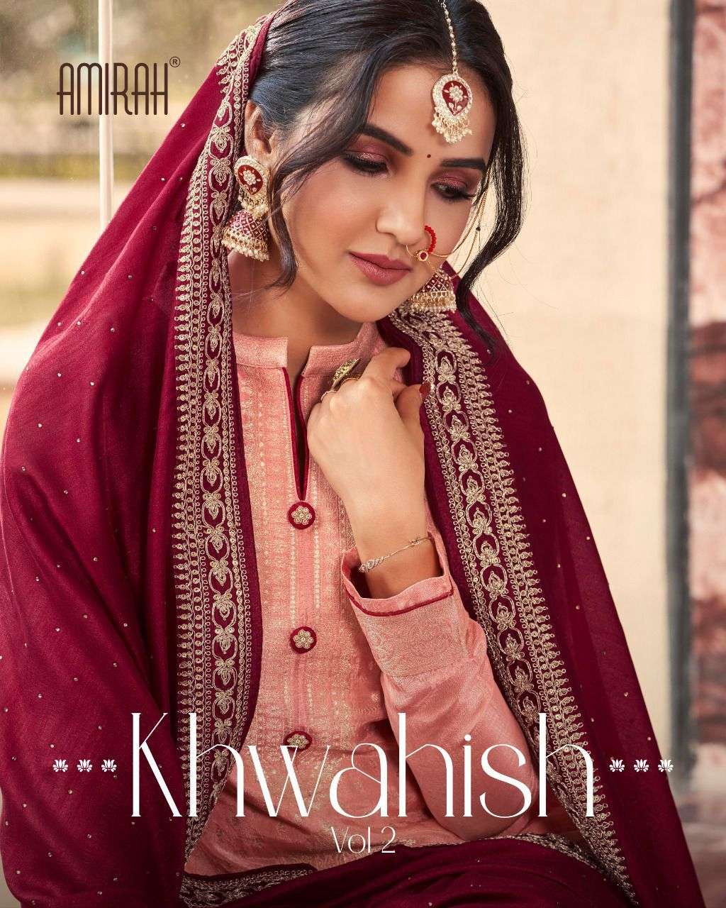 amirah khwahish 17001-17006 series designer party wear viscose dola silk salwar suit online shopping surat 
