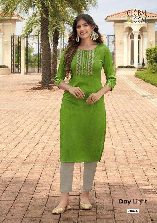 daylight by global local daily uses designer kurti catalogue surat