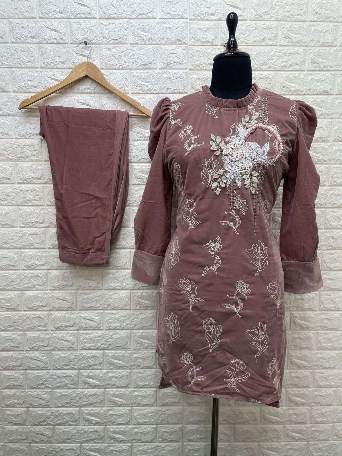 haya studio 1030 velvet designer look heavy handwork pakistani readymade salwar kameez surat