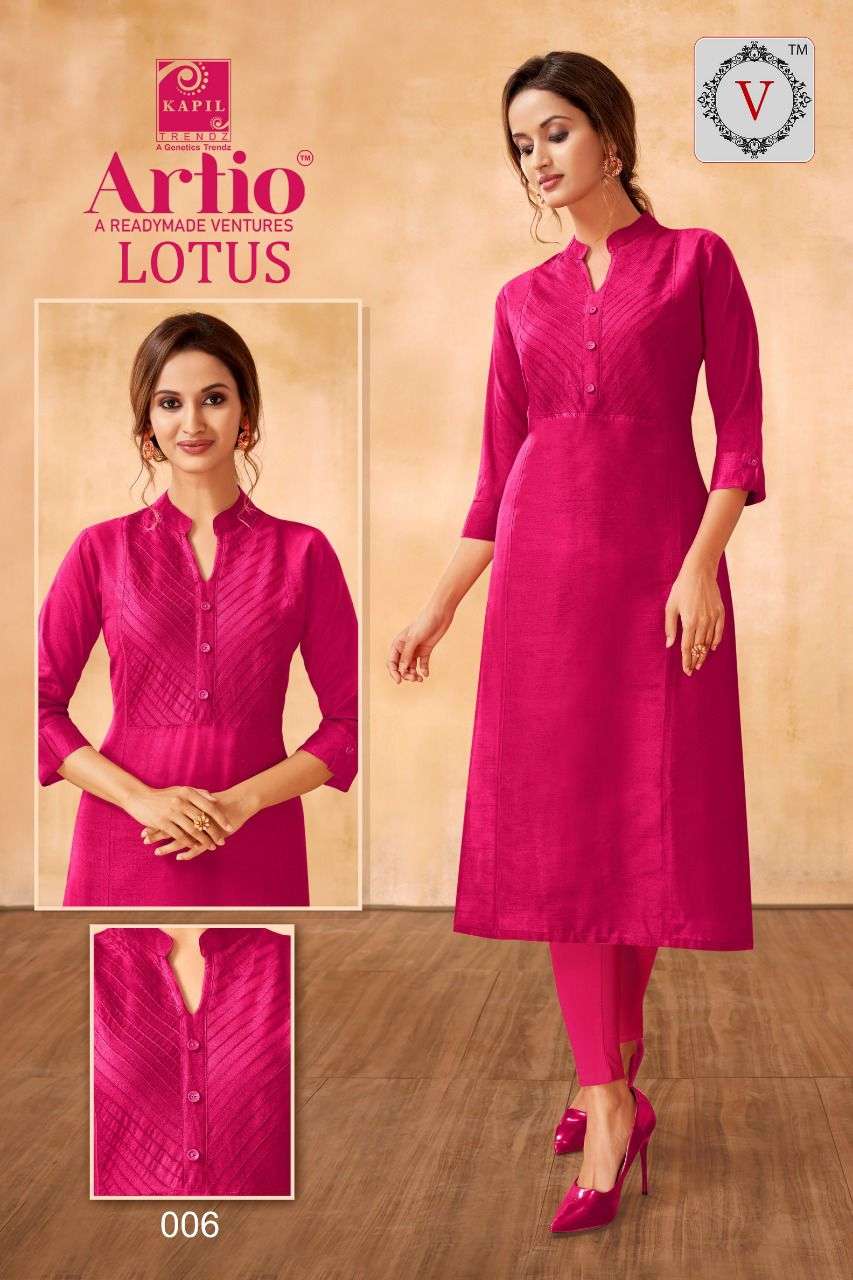 lotus by artio trendy designer kurti catalogue collection 2022 
