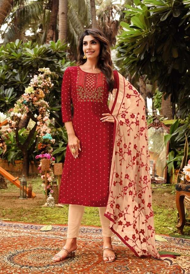 mairin vol-8 by artio top bottom with dupatta catalogue collection wholesaler surat 