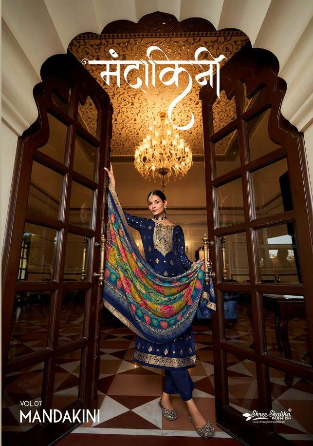 mandakini vol-7 shalika fashion pure viscose jaqaurd designer salwar kameez wholesale price 
