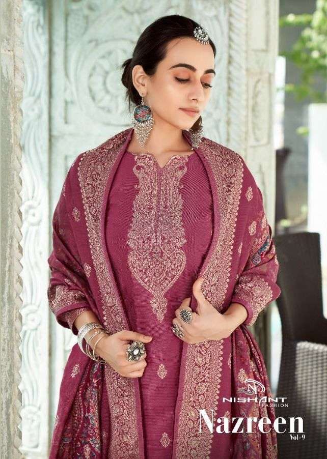  nazreen vol 9 by nishant fashion stylish designer salwar suits new catalogue 