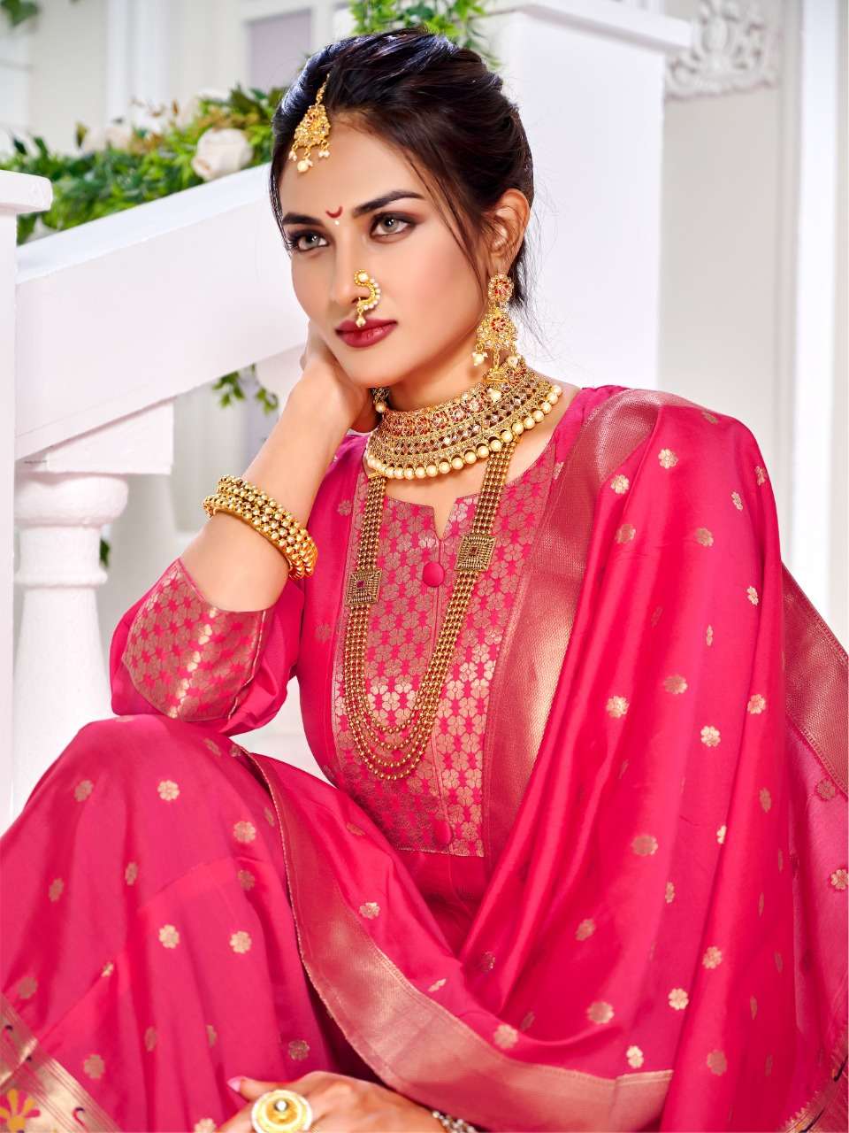 paithni gown by smit creation fancy designer gown with dupatta new catalogue 