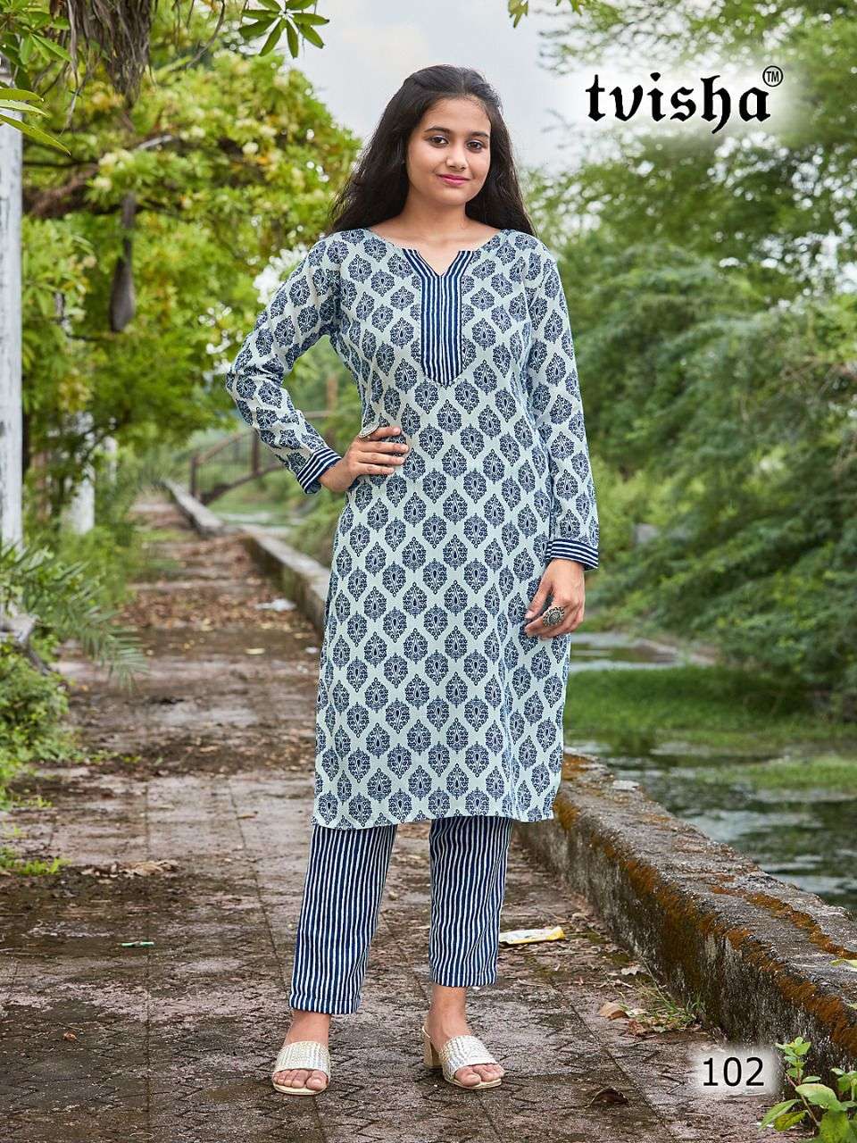 raashee by tvisha only kurti pant set manufacturer surat 