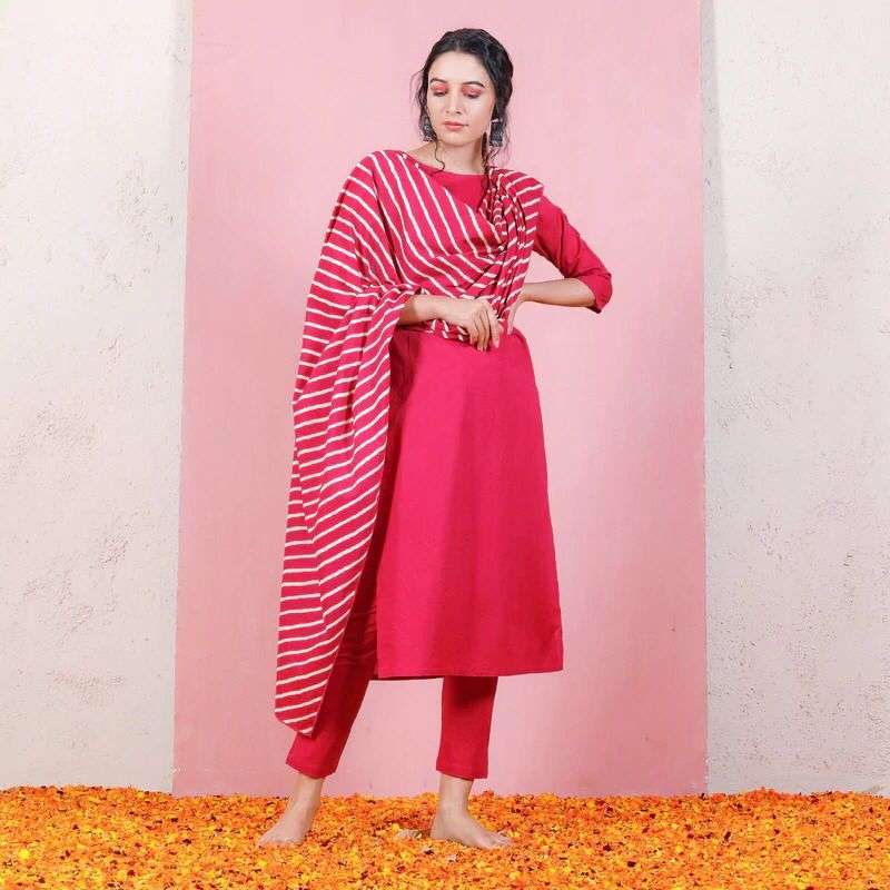 ro series by ladyview magic cotton designer top bottom with dupatta new catalogue 