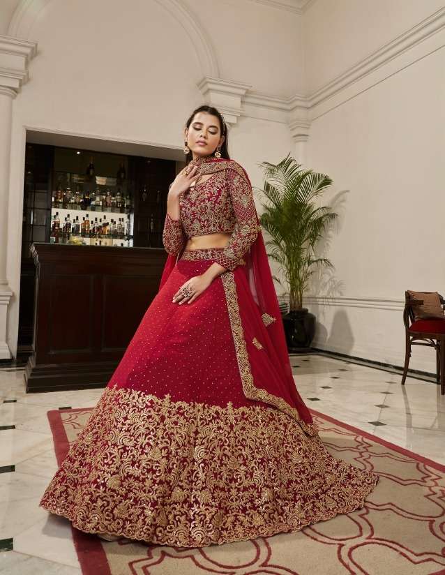 royal saga vol-6 by arya designs party wear lehenga collection wholesale price surat 