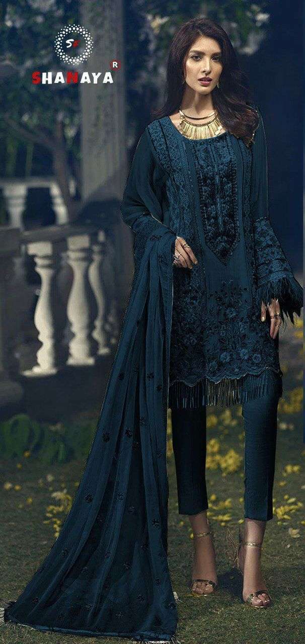 s-43 edition vol-3 by shanaya fancy look pakistani salwar kameez wholesaler surat 