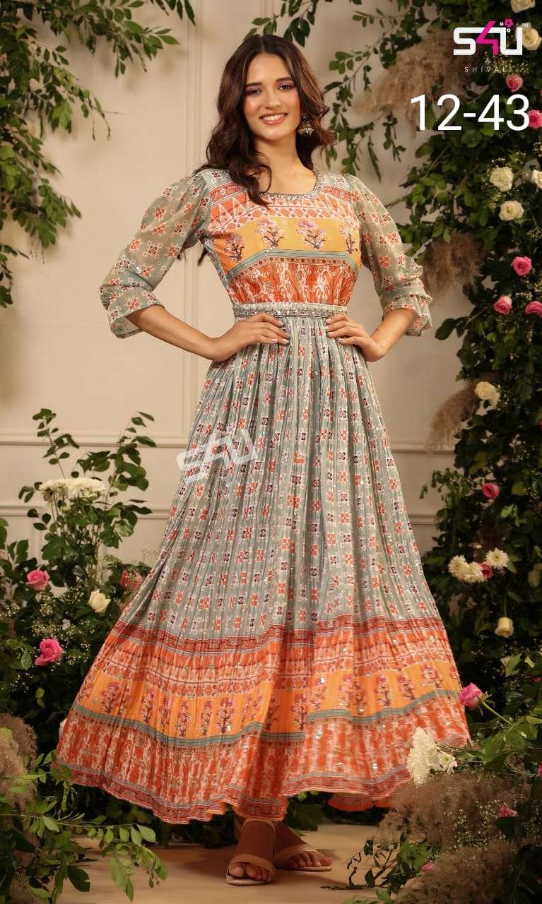 Ethnic Party Designer Fancy Gown, Size: 42-44 at Rs 800 in Surat | ID:  20975993330