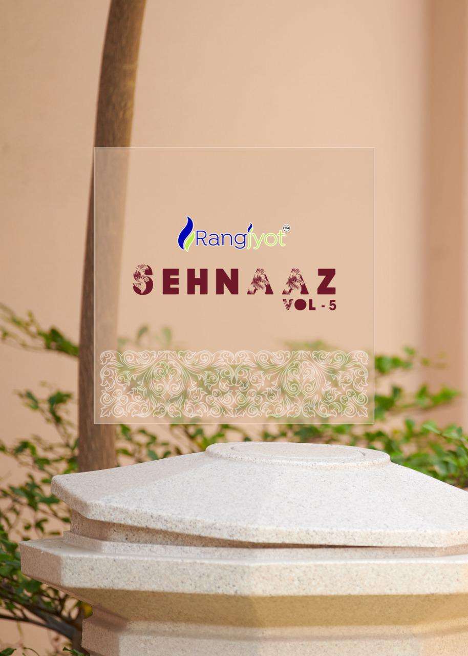 sehnaaz vol 5 by rangjyot stylish designer gown new collection 