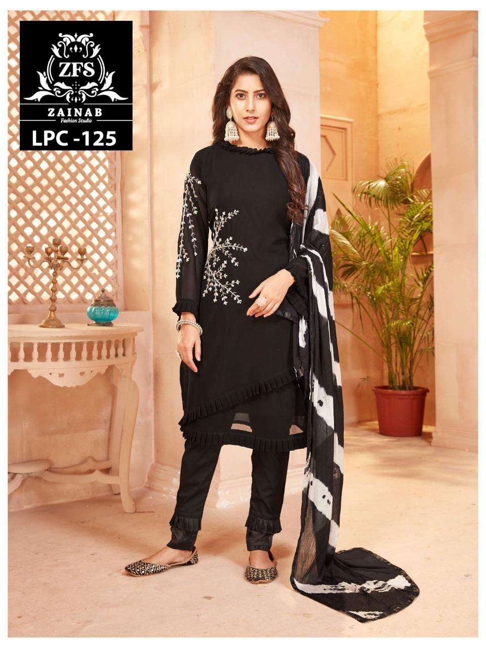 zainab 125 attractive look designer pakistani suits new design