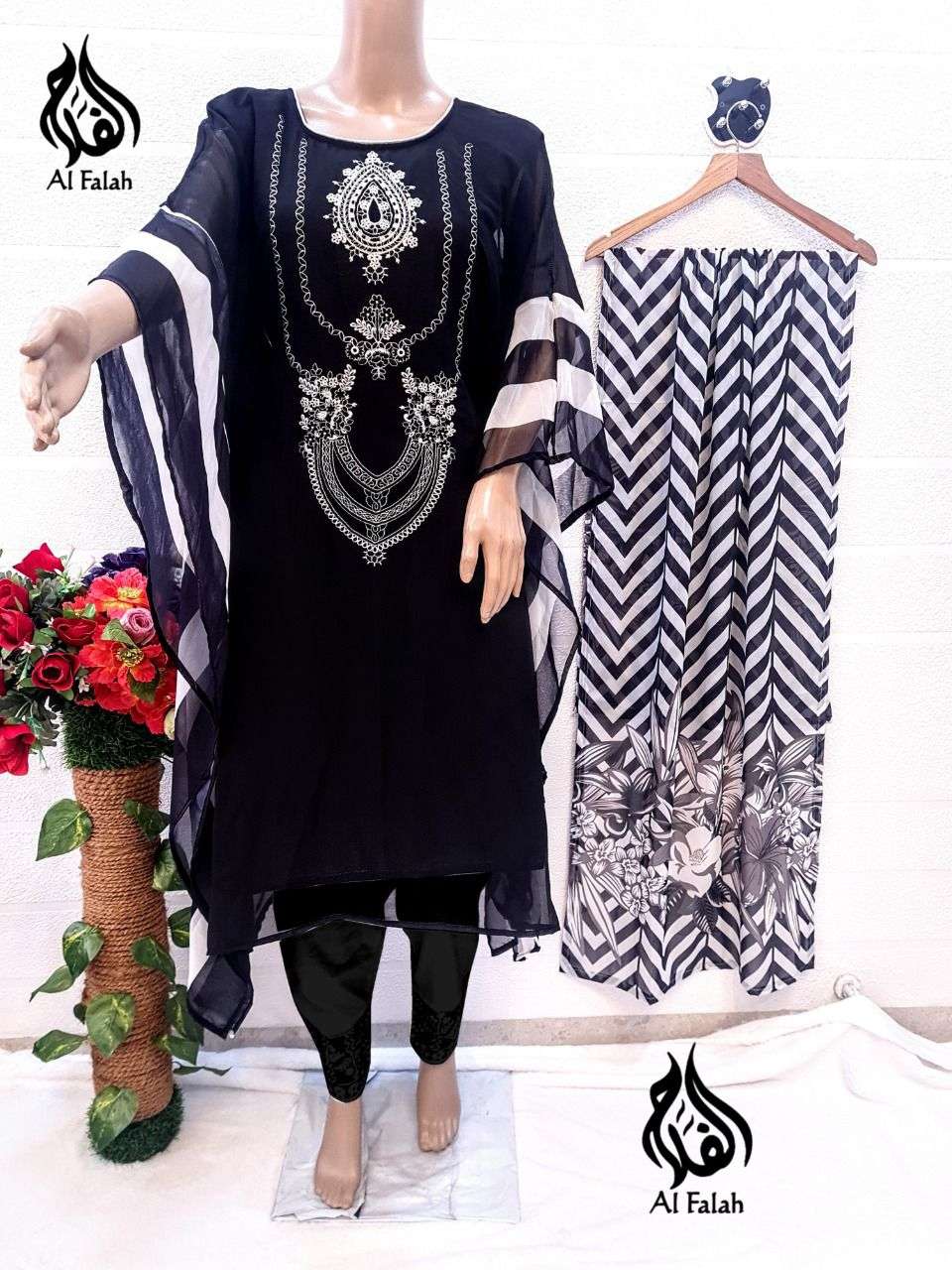 al falah 1007 fancy designer pakistani salwar suits wholesale price surat