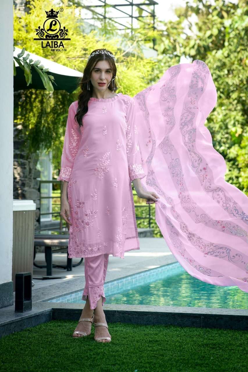 am vol-174 by laiba readymade designer pakistani salwar suits