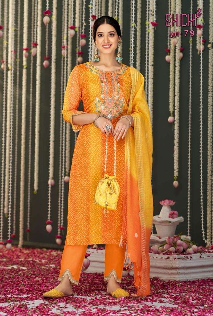 bandhej by shichi readymade designer salwar kameez online exporter surat 